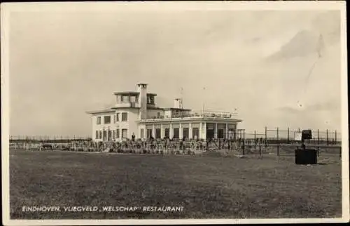 Ak Eindhoven Nordbrabant Niederlande, Vliegveld Welschap Restaurant