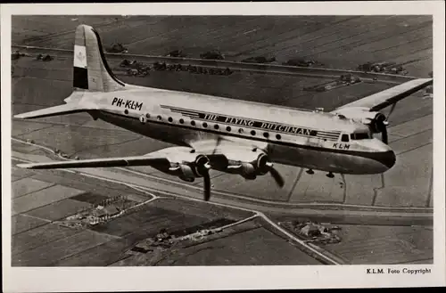 Ak Niederländisches Passagierflugzeug, KLM, The Flying Dutchman