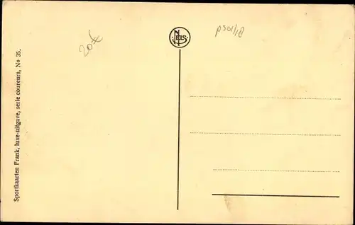 Ak Radrennfahrer Karel Clapdorp auf dem Rennrad, Portrait