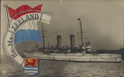 Ak Niederländisches Kriegsschiff, Hr Ms Zeeland