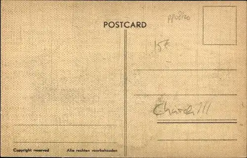 Ak Britischer Premierminister Winston Churchill, Karikatur, Zigarre