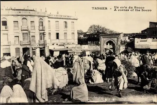 Ak Tanger Marokko, Un coin du Socco