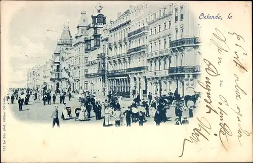 Ak Oostende Ostende Westflandern, Promenade