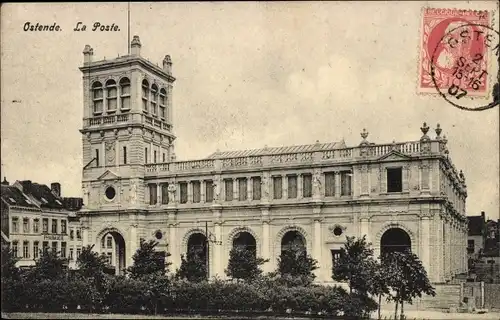 Ak Oostende Ostende Westflandern, La nouvelle Poste