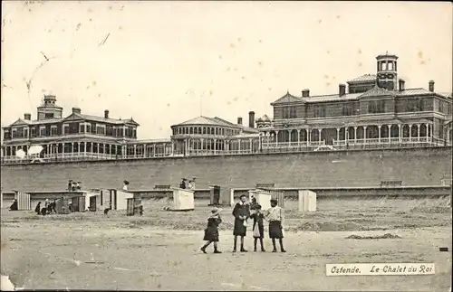 Ak Oostende Ostende Westflandern, Le Chalet du Roi