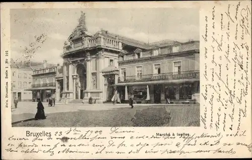 Ak Bruxelles Brüssel, Marche a Ixelles