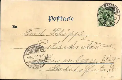 Litho Magdeburg, Breite Weg, Dom