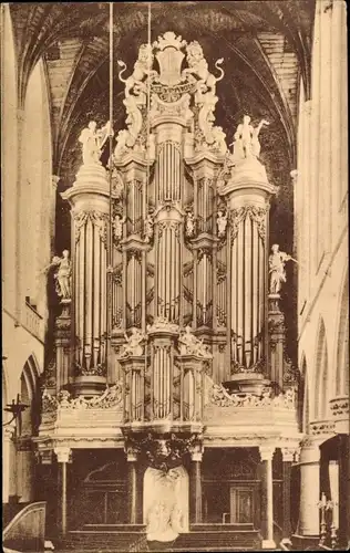 Ak Haarlem Nordholland Niederlande, Orgel, Groote Kerk