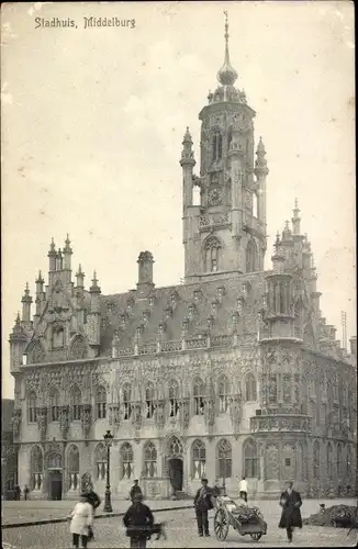 Ak Middelburg Zeeland Niederlande, Stadhuis