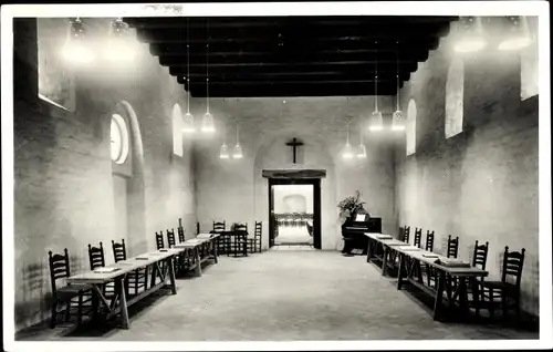 Ak Wilp Gelderland Niederlande, Ned. Herv. Kerk, Interieur in Romaansche stijl