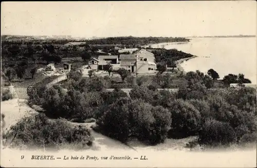 Ak Bizerte Tunesien, La Baie de Ponty, vue d'ensemble