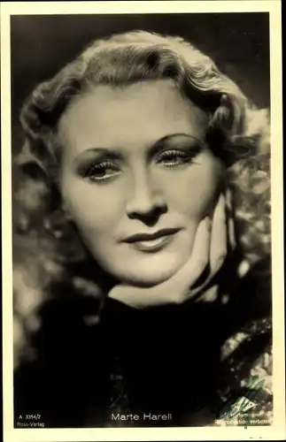 Ak Schauspielerin Marte Harell, Portrait