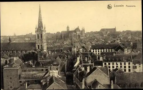 Ak Louvain Leuven Flämisch Brabant, Panorama, Kirche