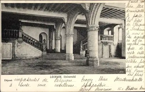 Ak Louvain Leuven Flämisch Brabant, Universite, Innenansicht
