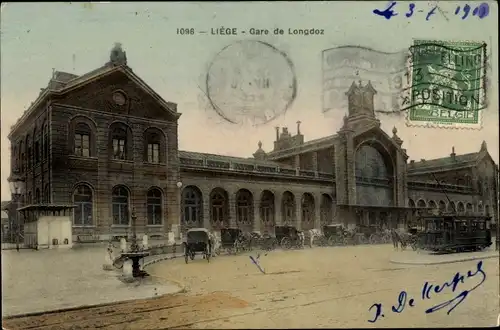 Ak Liège Lüttich Wallonien, Gare de Longdoz