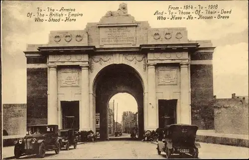 Ak Liège Lüttich Wallonien, To the Armies of the British Empire, Denkmal 1914-1918