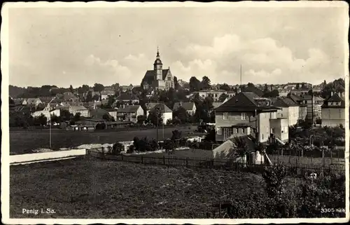 Ak Penig Sachsen, Panorama, Kirche