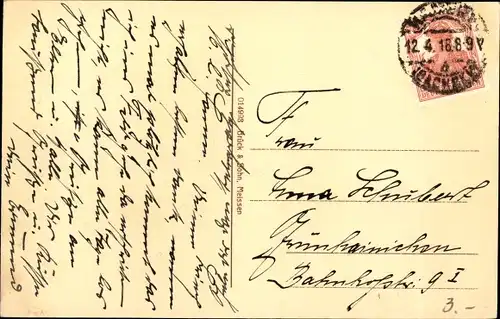 Ak Kamenz in Sachsen, Teilansicht, Kirche