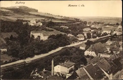 Ak Kamenz in Sachsen, Teilansicht mit Hutberg