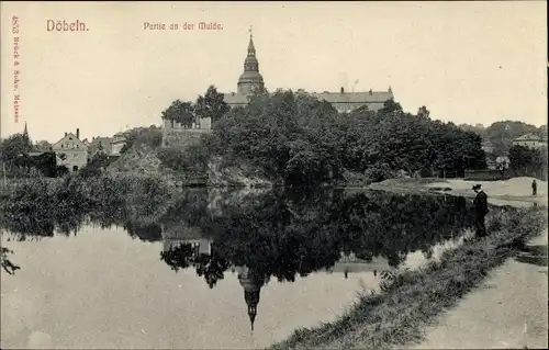 Ak Döbeln in Sachsen, Partie an der Mulde