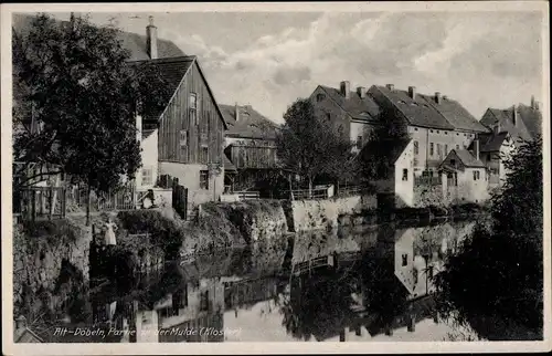 Ak Döbeln in Sachsen, Partie an der Mulde, Kloster