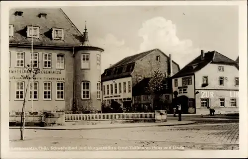 Ak Bad Langensalza in Thüringen, Schwefelbad, Kurgaststätte Ernst-Thälmann-Haus, Zur Linde