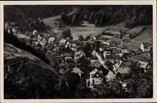 Ak Rohrbach in Thüringen, Blick zum Gasthaus Auerhahn und oberen Ortsteil