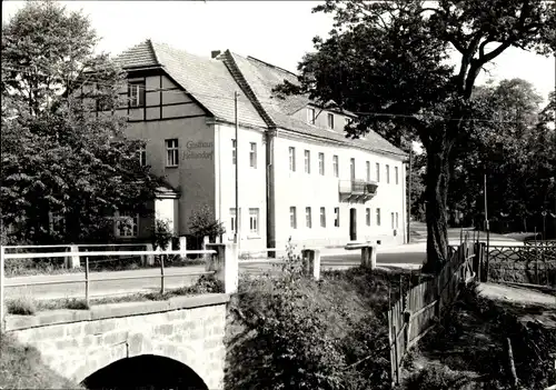 Ak Hellendorf Bad Gottleuba in Sachsen, Erblehngericht, Brücke