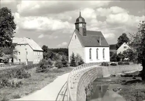 Ak Markersbach Bahratal Bad Gottleuba in Sachsen, Kirche
