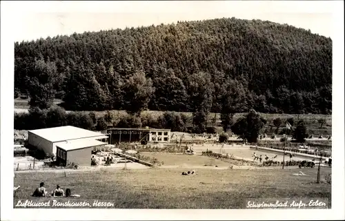 Foto Ak Ronshausen in Hessen, Schwimmbad