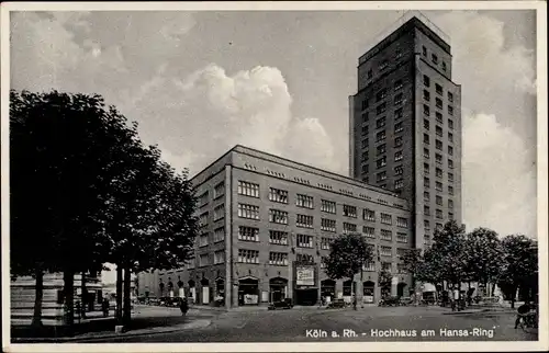 Ak Köln am Rhein, Hochhaus am Hansa-Ring