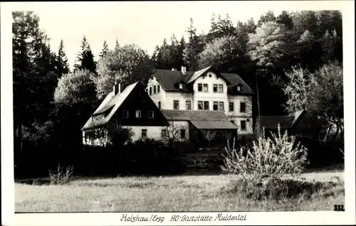 Ak Holzhau Rechenberg Bienenmühle Erzgebirge, HO-Gaststätte Muldental