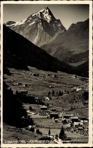 Ak Lisenstal Tirol, Blick auf den Fernerkogel, Täler