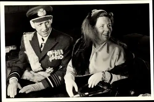 Ak Königin Juliana der Niederlande und König Frederik IX. von Dänemark