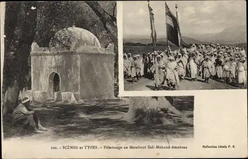 Ak Scènes et Types, Pèlerinage au Marabout Sidi Mohand Amokran