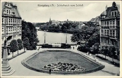 Ak Kaliningrad Königsberg Ostpreußen, Schlossteich vom Schloss