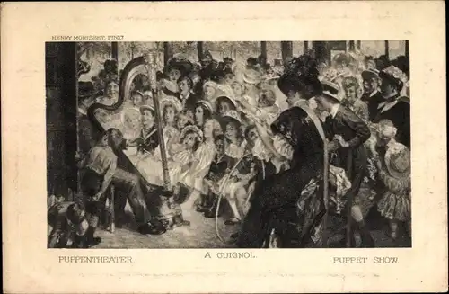 Künstler Ak Morisset, Henri, Puppentheater, a Guignol