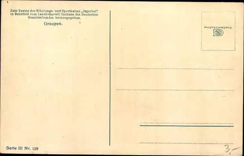 Ak Krupka Graupen Reg. Aussig, Straßenpartie, Fachwerkhaus, Erholungsheim Jägerhof