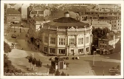 Ak Leipzig in Sachsen, Großgaststätte Panorama