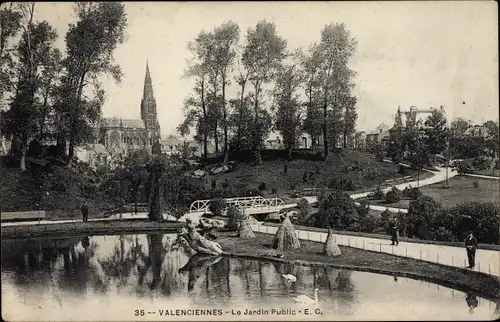 Ak Valenciennes Nord, Le Jardins Public