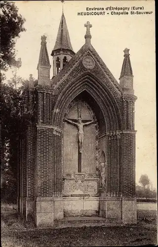 Ak Heudicourt Eure, Chapelle St. Sauveur