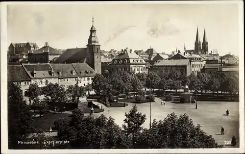 Ak Pirmasens am Pfälzerwald, Exerzierplatz