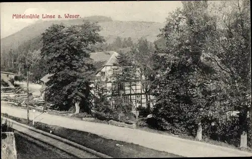 Ak Linse Bodenwerder an der Weser, Mittelmühle