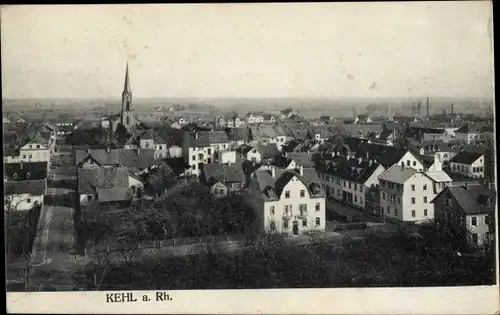 Ak Kehl am Rhein, Teilansicht