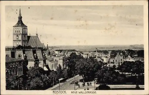 Ak Hansestadt Rostock, Neue Wallstraße