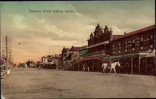 Ak Warwick Queensland Australien, Palmerin Street looking South