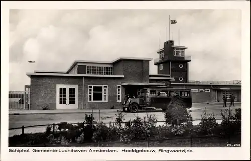 Ak Haarlemmermeer Nordholland Niederlande, Schiphol, Gemeente-Luchthaven Amsterdam, Hoofdgebouw