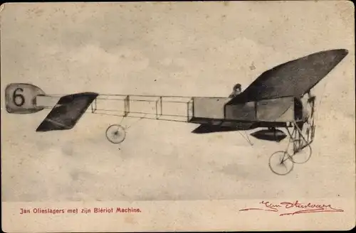 Ak Aviation, Jan Olieslagers met zijn Bleriot Machine