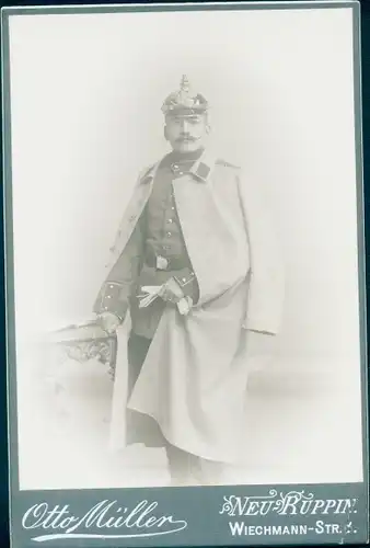 Foto Neuruppin in Brandenburg, Deutscher Soldat in Uniform 1903, Emil als Einjähriger