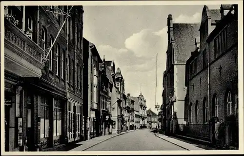 Ak Kevelaer Niederrhein, Amsterdamer Straße, Geschäfte